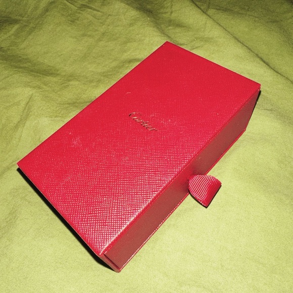 CARTIER Jewelry Box RARE NEW France Black Velvet Drawer & Bag - NWT - Picture 5 of 12